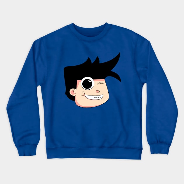 Cartoon Face Crewneck Sweatshirt by Krisgrad